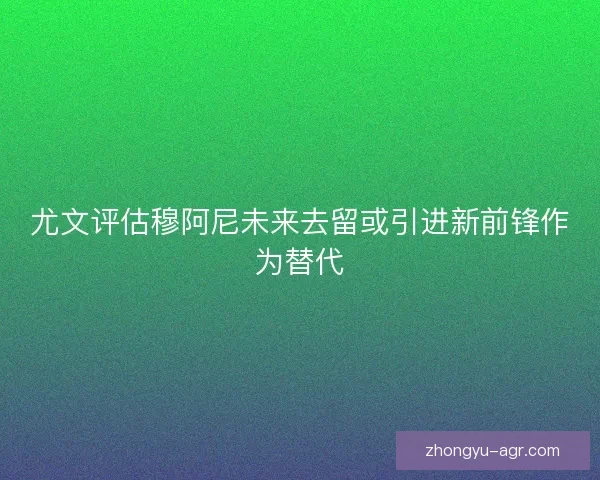 尤文评估穆阿尼未来去留或引进新前锋作为替代