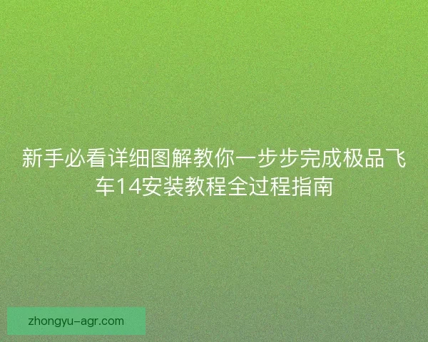 新手必看详细图解教你一步步完成极品飞车14安装教程全过程指南