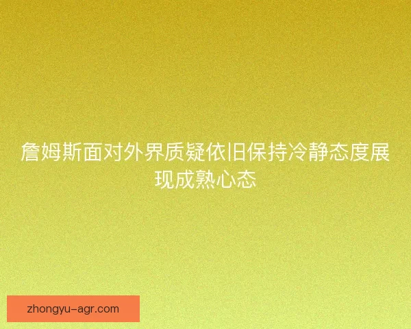 詹姆斯面对外界质疑依旧保持冷静态度展现成熟心态